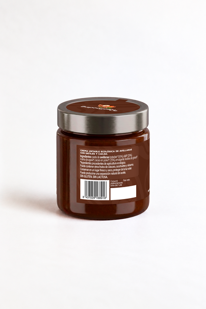 Crema de avellanas con dátiles y cacao