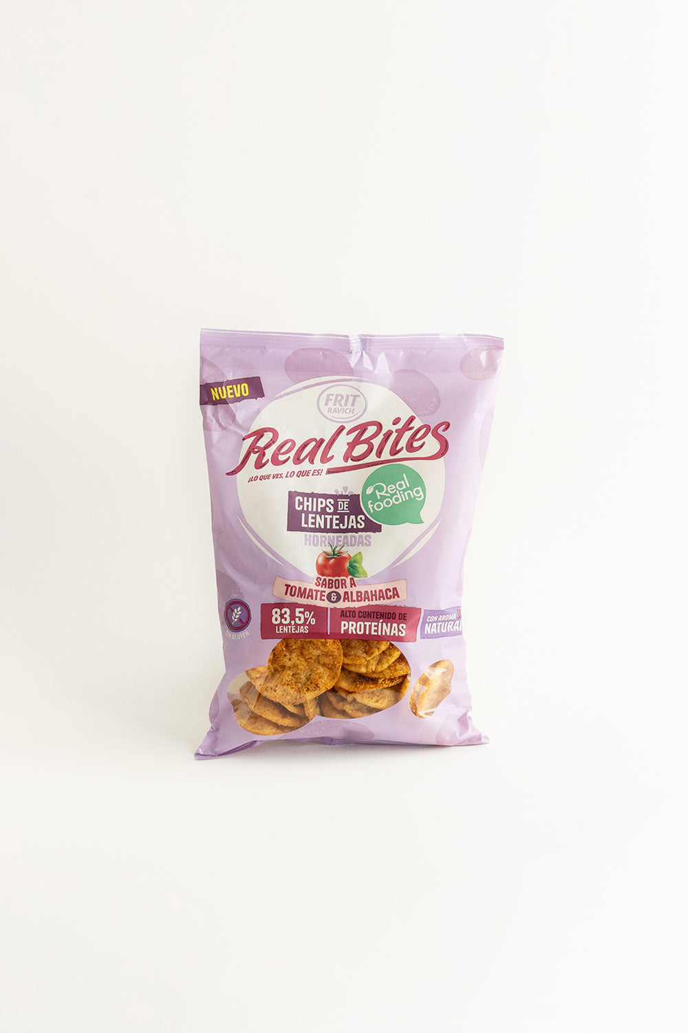 Real Bites Tomate & Albahaca - Pack 3 Unidades