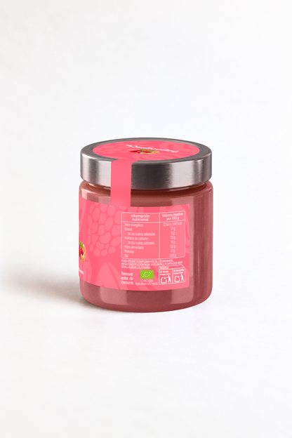 Crema de anacardo y frambuesa
