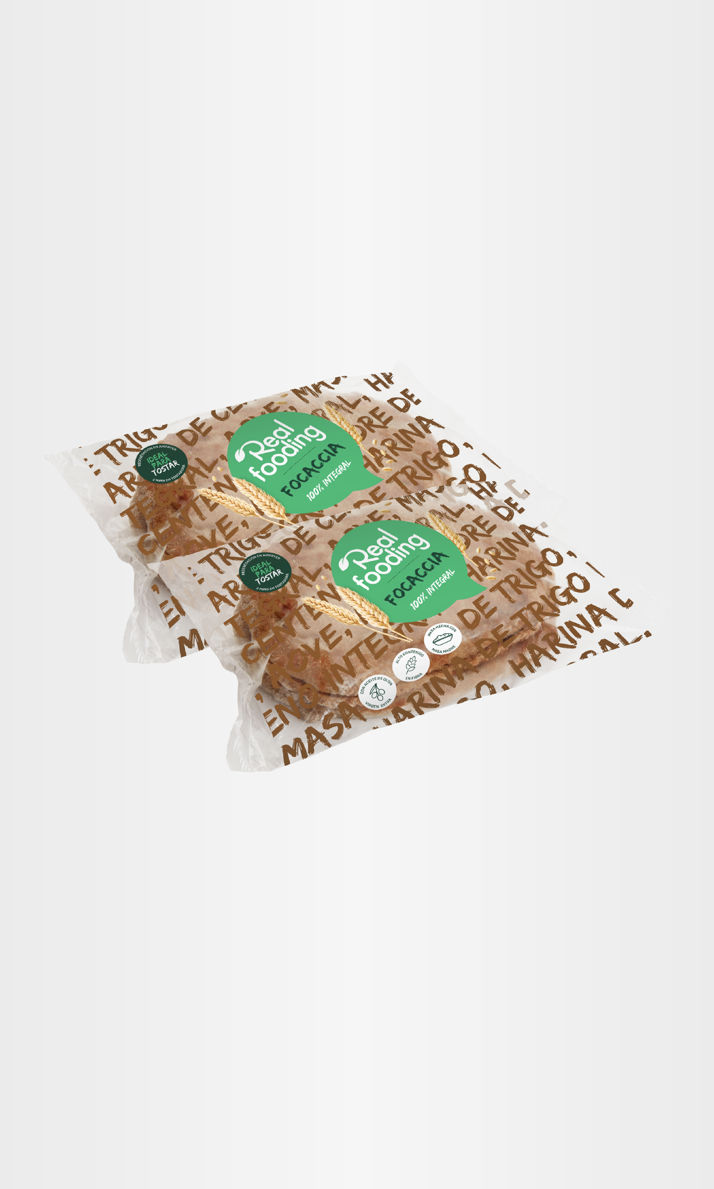 Focaccia 100% Integral - Pack 2 Unidades