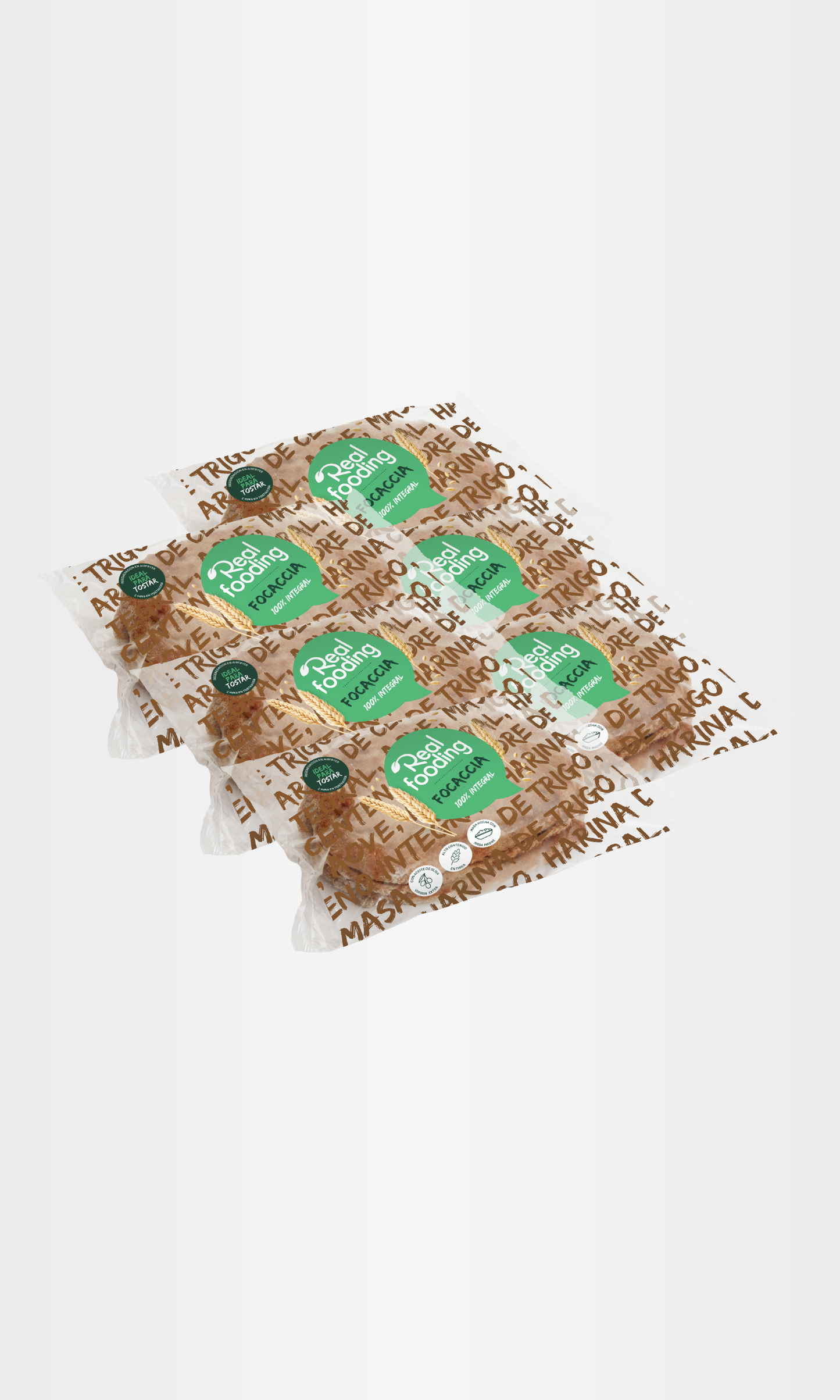 Focaccia 100 % Integral - Pack 6 Unidades