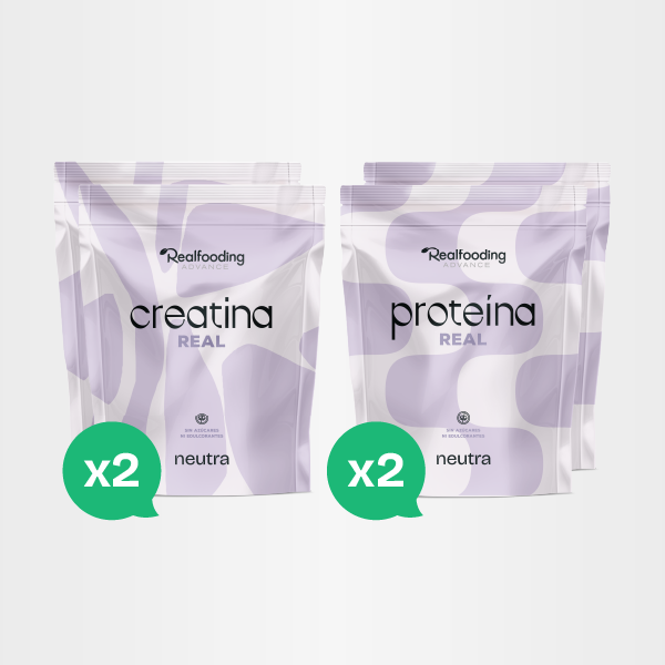 Pack Creatina Neutra (2) + Proteína Neutra(2) para rutina deportiva