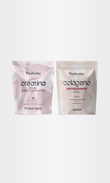 Pack Antioxidante Creatina Frutos Rojos & Colágeno Cereza