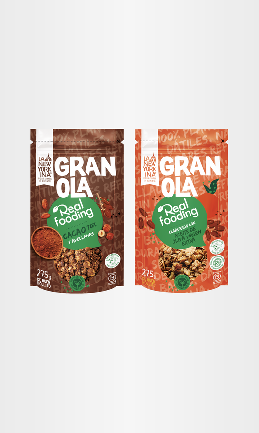 Granola Ralladura de Naranja & Granola Cacao - Pack Duo