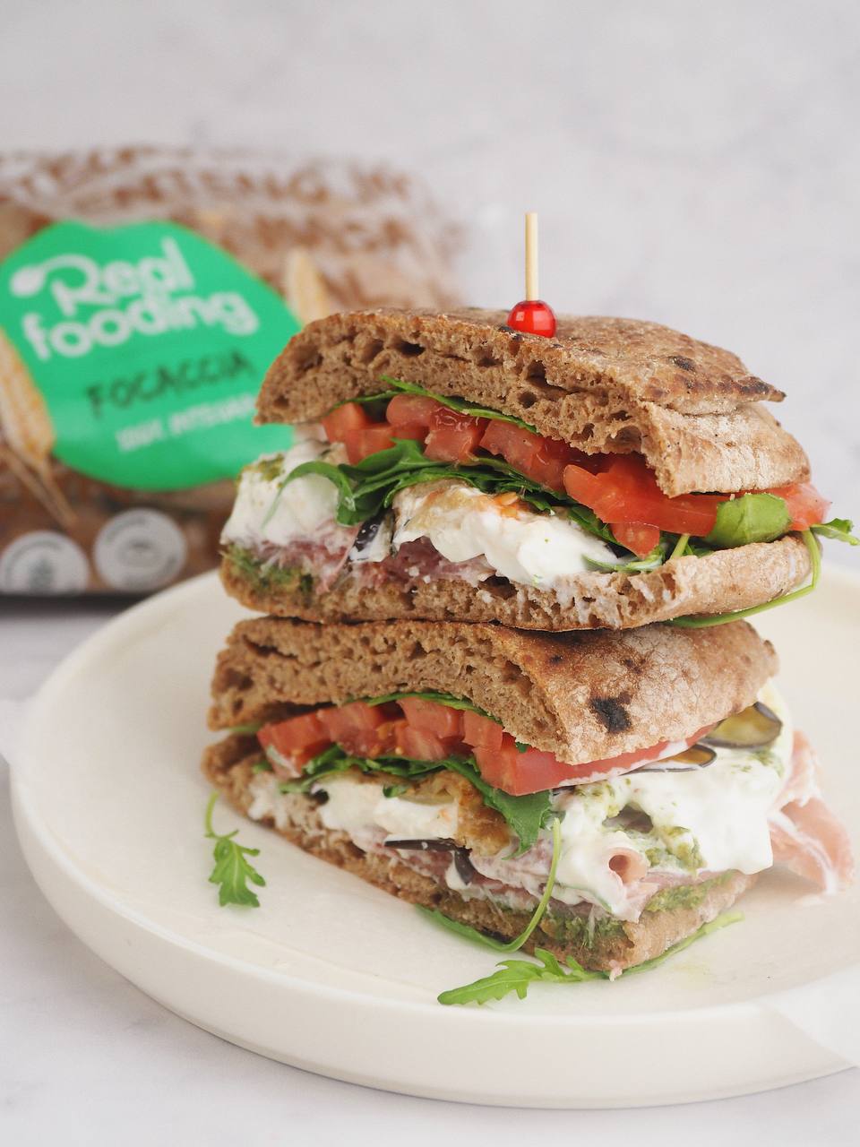 Focaccia 100 % Integral - Pack 6 Unidades