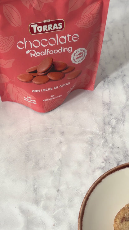 Gotas de chocolate con leche