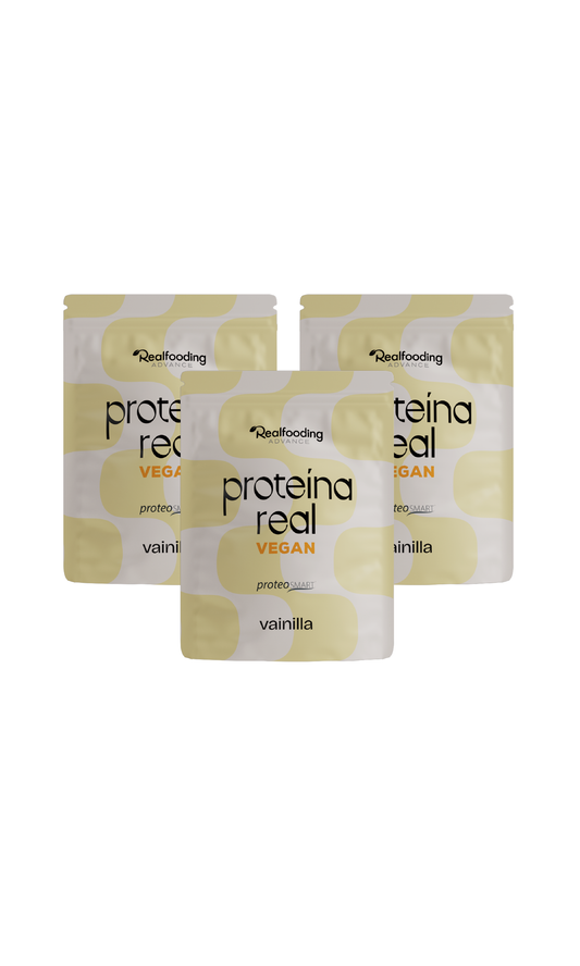 Proteína Real Vegana Vainilla - Pack 3 unidades