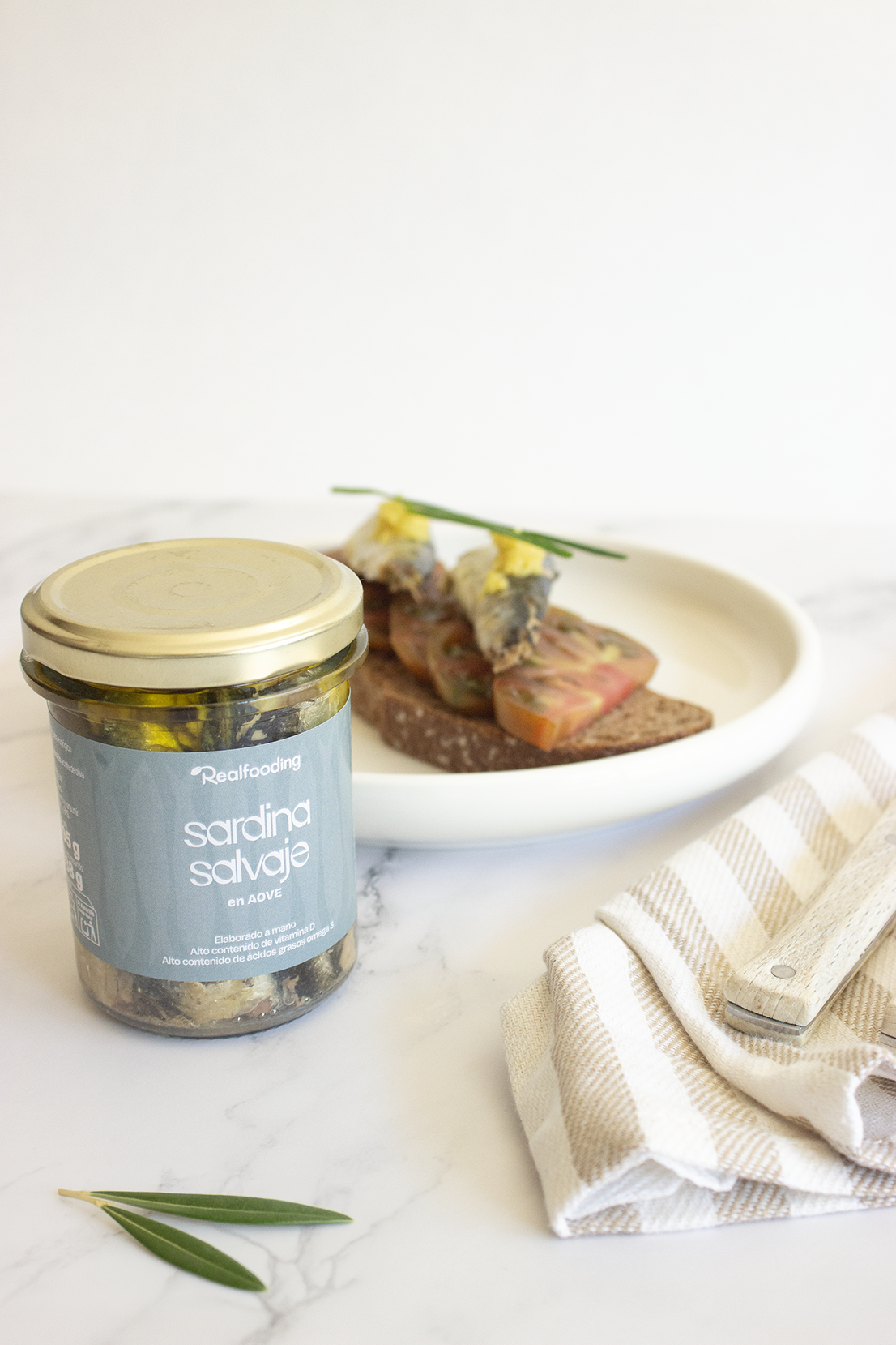 Sardina salvaje en AOVE